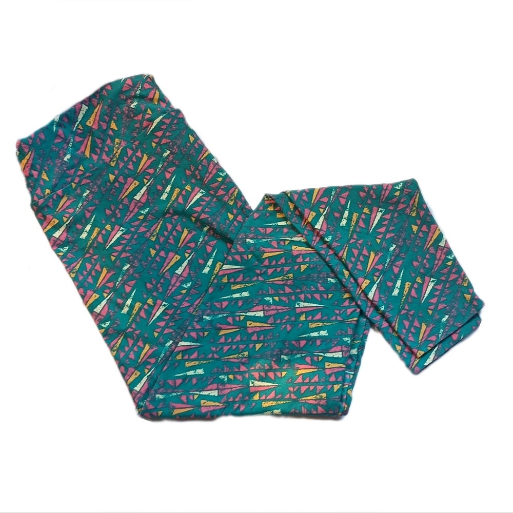 LuLaRoe leggings - Pinks and‎ Greens SKUW224 - Picture 2 of 8